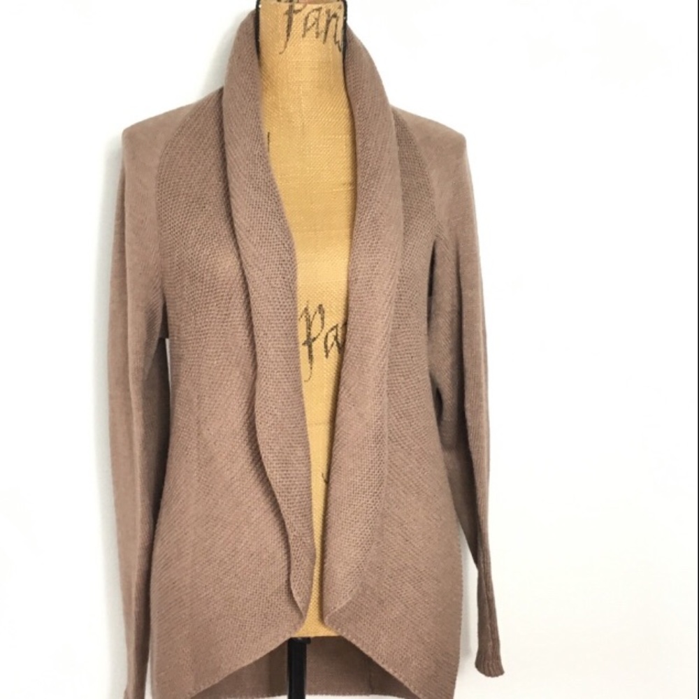 Indigo Great Northwest Knit Beige  Open Cardigan L